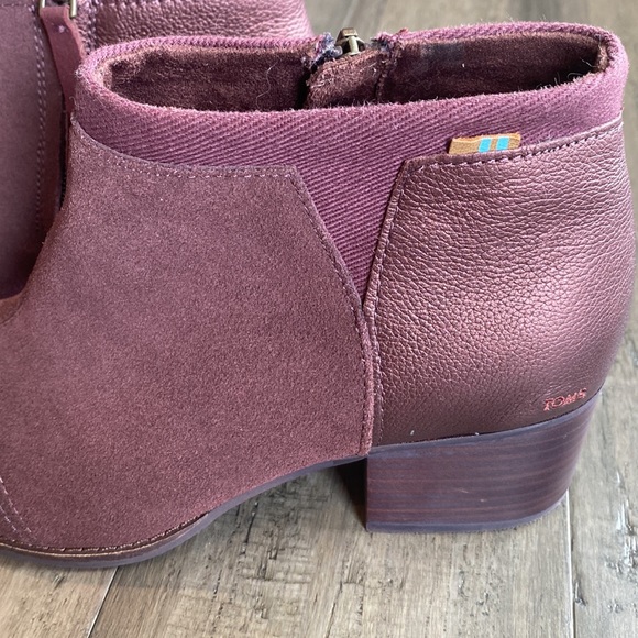 Toms Loren Heeled Suede metallic booties - Picture 4 of 8